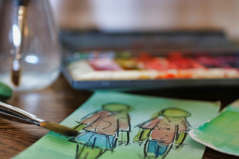 Aquarelle pour débuter : eau, papier, pigments et essais contrôlés